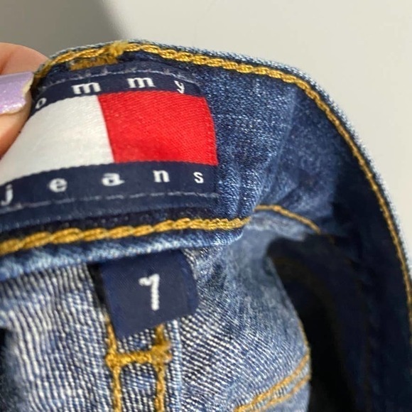 𝅺tommy Jeans Y2K Kelly Jean Shorts  Size 7 - Picture 7 of 9